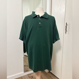 KingSize  Men’s Green Polo Shirt Big and Tall 2XLT